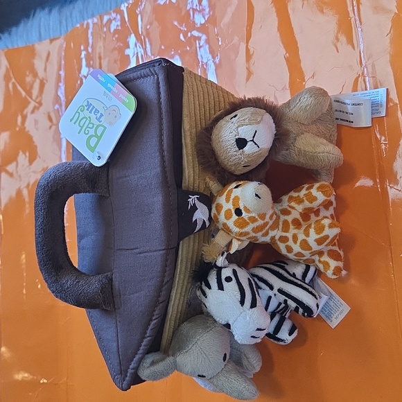 Nwt! Ebba Small Multicolor Baby Talk 8" Noah's Ark Engaging Baby Stuffed Animal - Picture 3 of 7